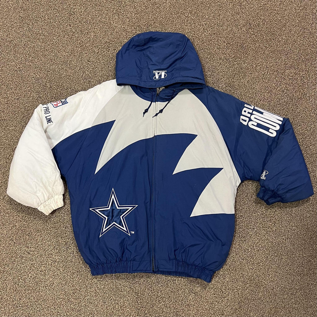 Logo Athletic Cowboys Blue/Grey Jacket – Deadstock