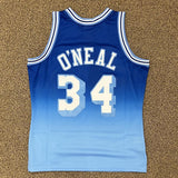 Hardwood Classics Shaquille O'Neal Blue 96-97 Lakers Jersey #34