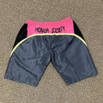 Honour Society Pink/Green Windbreaker Shorts