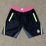 Honour Society Pink/Green Windbreaker Shorts